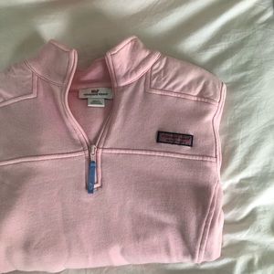 LIGHT PINK SHEP SHIRT SWEATSHIRT. LOOKS NEW
